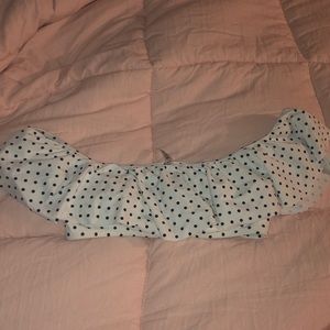 Off the shoulder bikini top